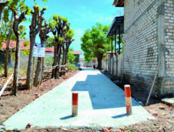 Pemdes Mandangin Kembali Bangun Jalan Rabat Beton Gunakan DD Termin II 2023