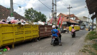 kontainer sampah overload bangkalan