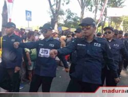 PPK dan PPS Sosialisasikan Pemilu 2024 dengan Ikut Lomba Gerak Jalan