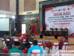 Jaga Netralitas Pemilu 2024, Bawaslu Gelar Sosialisasi kepada ASN dan TNI-Polri di Bangkalan