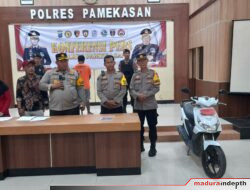 Tangkap Pencuri Motor, Polres Pamekasan Kejar Penadah Kendaraan