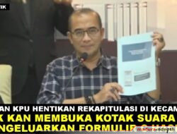 Penjelasan Ketua KPU RI Soal Rekapitulasi Tingkat PPK Dihentikan Sementara