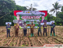Dukung Swasembada Pangan, Bupati Achmad Fauzi dan Kapolres Sumenep Tanam Jagung Serentak Satu Juta Hektar