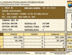 Berita Kehilangan STNK Atas Nama Erwin Widjajadi