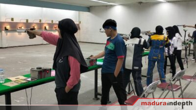 Atlet Perbakin Sampang latihan