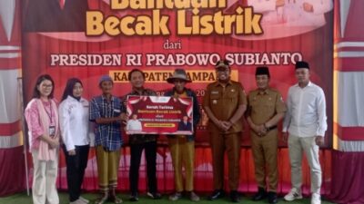 Bantuan becak listrik dari Prabowo