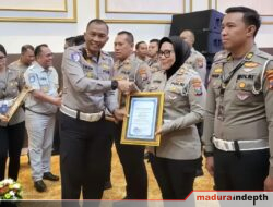 Ungkap Kasus Tabrak Lari Terbanyak, Satlantas Polres Sumenep Dapat Penghargaan Dari Polda Jatim
