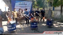 Puluhan Ribu Rokok Ilegal Dimusnahkan di Sampang, Edukasi dan Penindakan Diperkuat Bersama