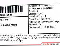 Dokumen Kiriman Hilang, Layanan JNE Sampang Dipertanyakan Pelanggan