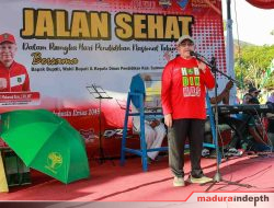 Semarak Hardiknas 2026, Wakil Bupati Sumenep Lepas Ribuan Peserta Jalan Sehat